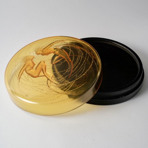 Glass & Crystal  - 1921 René Lalique - Box Deux Sirènes Mermaids