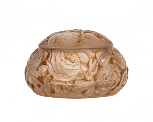 1927 René Lalique - Box Dinard Roses Flowers 