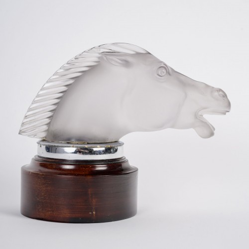 1929 René Lalique - Car Mascot Epsom Horse Head - Glass & Crystal Style Art Déco