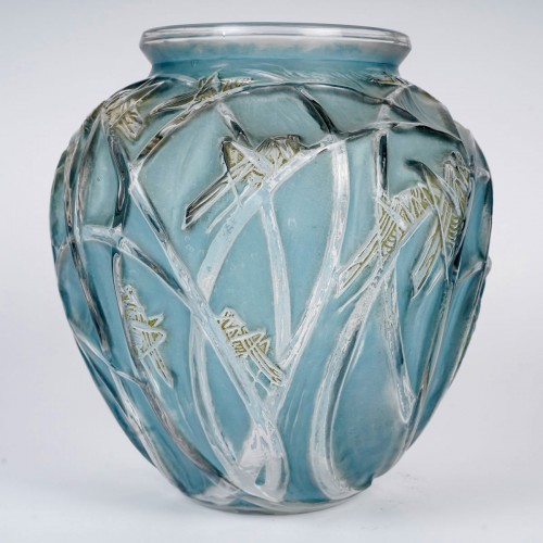 Verrerie, Cristallerie  - 1912 René Lalique - Vase Sauterelles