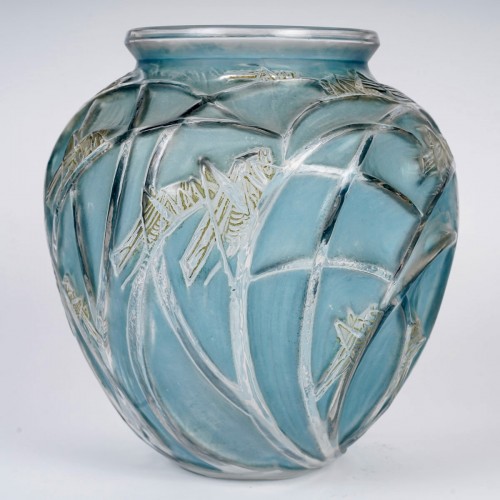 1912 René Lalique - Vase Sauterelles - 