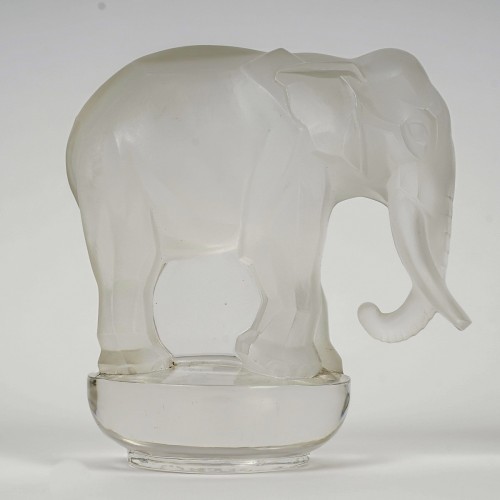 1931 René Lalique - Presse Papiers Toby Eléphant - Art Déco