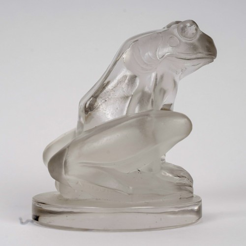 Glass & Crystal  - 1928 René Lalique - Car Mascot Grenouille Frog