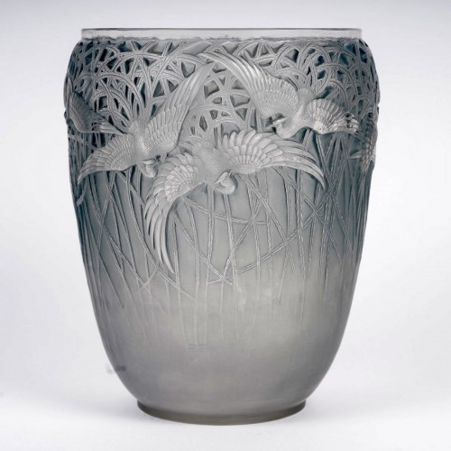 Antiquités - 1926 René Lalique - Vase Aigrettes Frosted