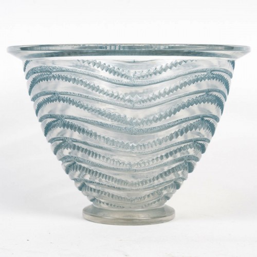 1935 René Lalique - Vase Art Deco Annecy - Art Déco