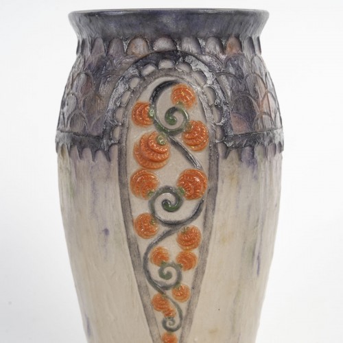 1924 Gabriel Argy Rousseau - Vase Primevères - BG Arts