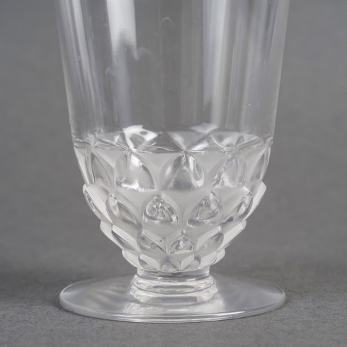 1930 René Lalique - Glasses Saint Cyr Glass 24 Pieces - 