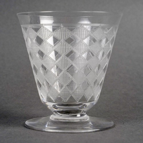 Baccarat -glasses Quiberon Engraved Crystal - 36 Pieces - silverware & tableware Style Art Déco