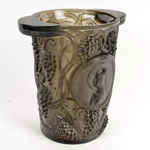 1922 René Lalique Vase Ice Champagne Bucket Sainte Odile - Glass & Crystal Style Art Déco