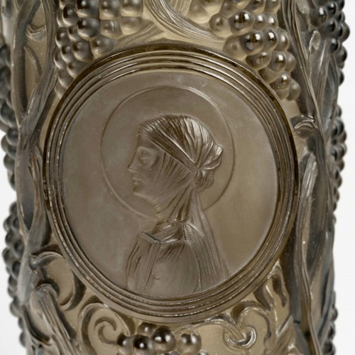 XXe siècle - 1922 René Lalique - Vase Seau à Champagne Saint Odile