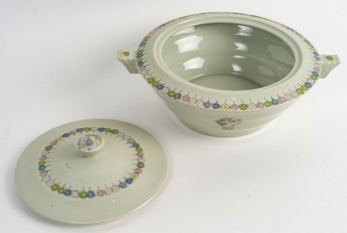 Art Déco - Suzanne Lalique et Haviland - Service Nicole Celadon Porcelain 35 Pieces