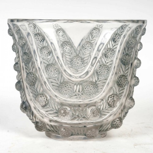 1937 René Lalique - Vase Vichy - Verrerie, Cristallerie Style Art Déco