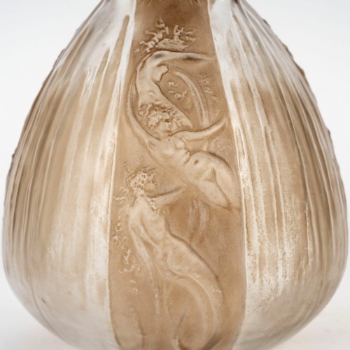 1911 René Lalique Decanter Mermaids And Frogs Sirenes et Grenouilles - Art Déco