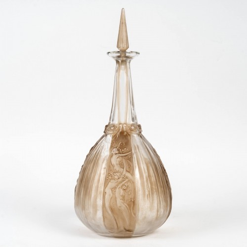 Antiquités - 1911 René Lalique - Carafe Sirènes et Grenouilles