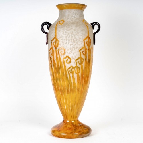 Charder Le Verre Français - Vase Fougères - Verrerie, Cristallerie Style Art Déco