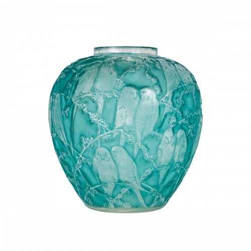 1919 René Lalique - Vase Perruches