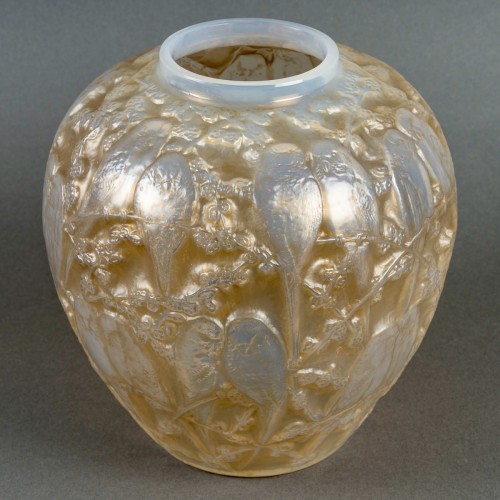 1919 René Lalique - Vase Perruches - BG Arts