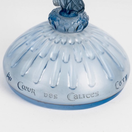 1912 René Lalique - Flacon à Parfum Au Coeur Des Calices Pour Coty - BG Arts