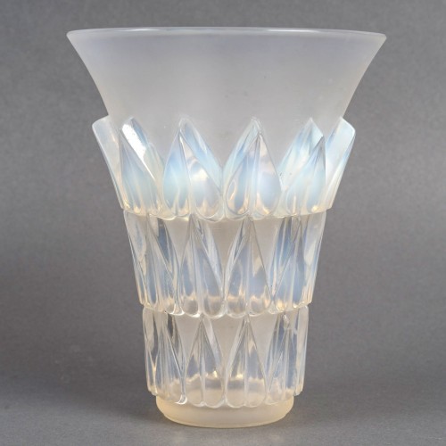 Art Déco - 1934 René Lalique - Vase Feuilles Leaves 