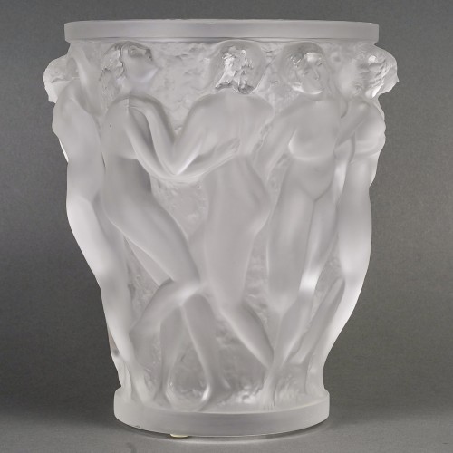 Lalique France - Vase Bacchantes - Glass & Crystal Style Art Déco