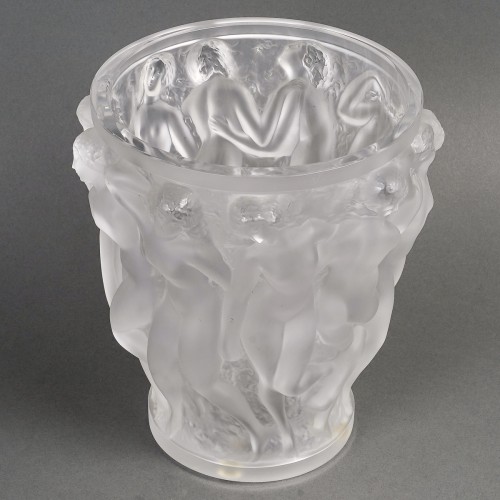 Glass & Crystal  - Lalique France - Vase Bacchantes