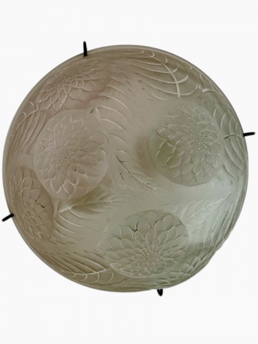 XXe siècle - 1921 René Lalique - Suspension Dahlias