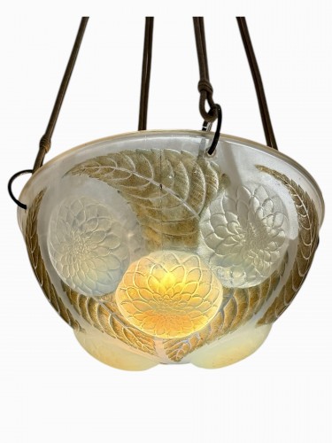 1921 René Lalique - Chandelier Dahlias - Lighting Style Art Déco