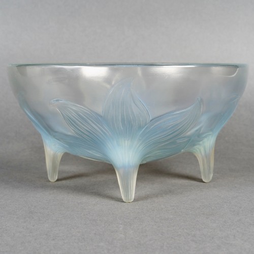 1924 René Lalique - Coupe Lys - Verrerie, Cristallerie Style Art Déco