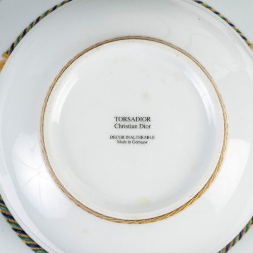  - Christian Dior - Dinner Service Torsadior Porcelain - 41 Pieces 