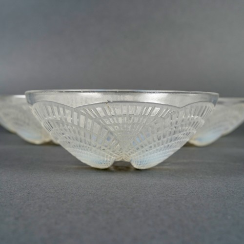 1924 René Lalique - 6 bols coquilles - Verrerie, Cristallerie Style Art Déco