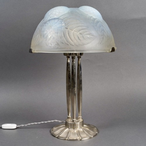 1921 René Lalique - Lampe "Dahlias"  - Luminaires Style Art Déco