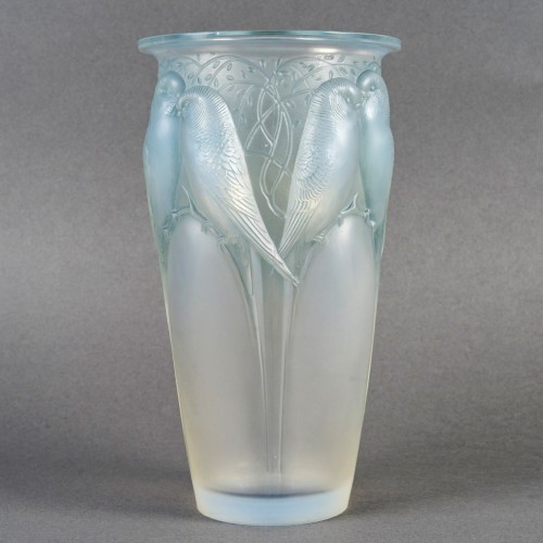 1924 René Lalique - Vase Ceylan - Verrerie, Cristallerie Style Art Déco