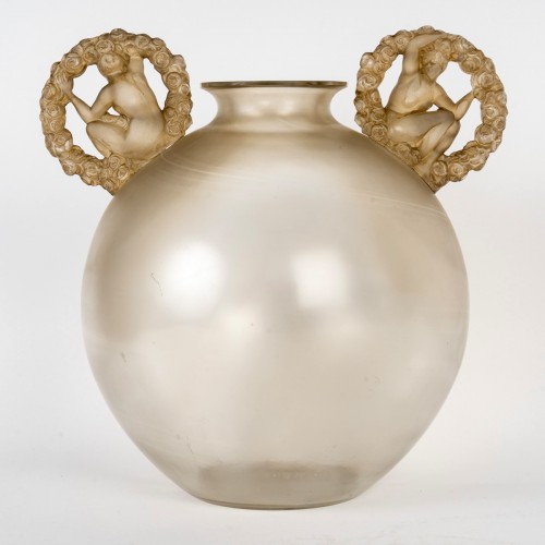 Verrerie, Cristallerie  - 1926 René Lalique - Vase Ronsard