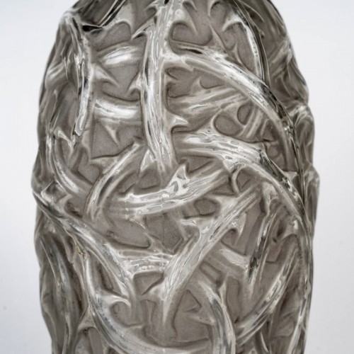 1920 René Lalique - Vase Ronces with grey patina - 