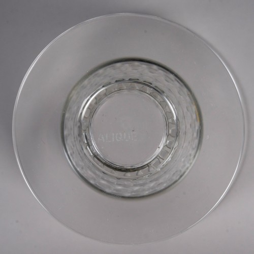 1930 René Lalique - Set of 48 Pieces Bourgueil Glasses, Plates And Bowls - Art Déco