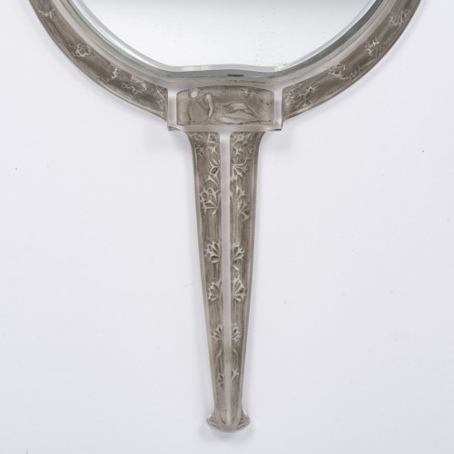 Art Déco - 1912 René Lalique - Hand Mirror Narcisse Couche