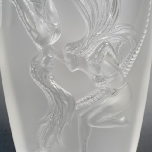 20th century - Lalique France - Vase &quot;Cordes&quot; 