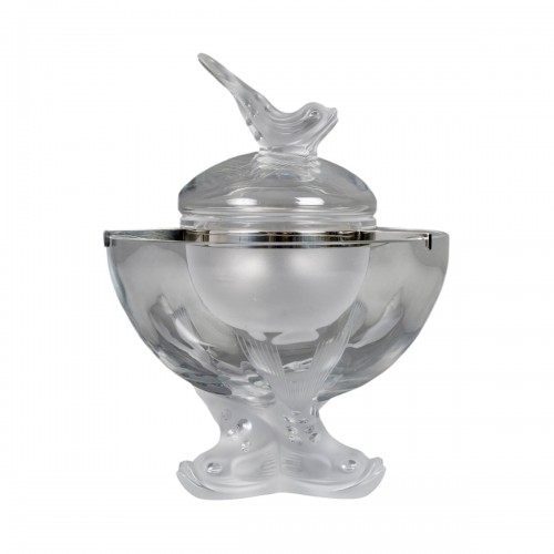 1980 Marie-claude Lalique - Crystal Caviar Bowl Igor