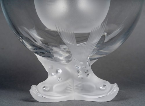 20th century - 1980 Marie-claude Lalique - Crystal Caviar Bowl Igor