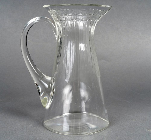 20th century - 1932 René Lalique - 2 Pitchers And 1 Decanter Art Deco Fleur Flower 