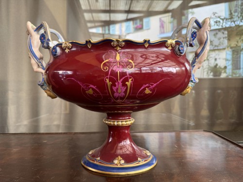 Surtout de table en porcelaine, XIXe siècle - Blue Antique - Enzo Gironi 