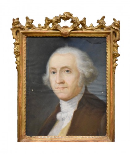 Portrait de George Washington, École américaine XVIIIe