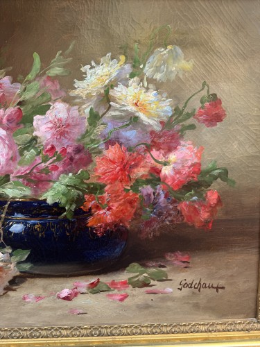 Godchaux Emile (1860-1938) - Paire de compositions florales - 