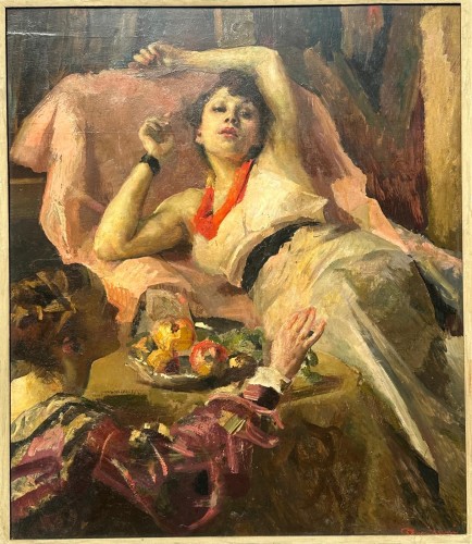 Amisani Giuseppe (1881-1941) - Risveglio - Tableaux et dessins Style 