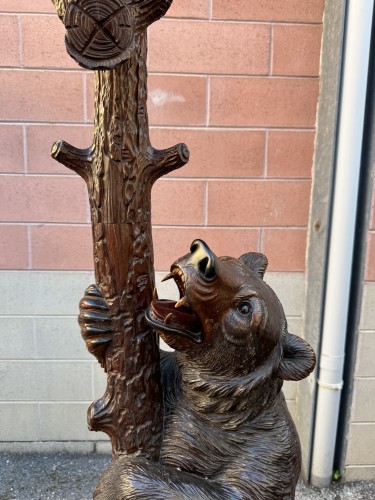 Porte manteau "Ours et ourson dans un arbre", Forêt Noire fin XIXe siècle - 