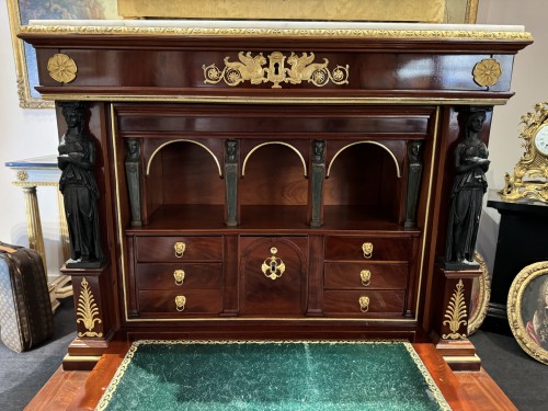 Mobilier Bureau et Secrétaire - Secrétaire en acajou Empire d'après Jacob Desmalter (1770-1841)