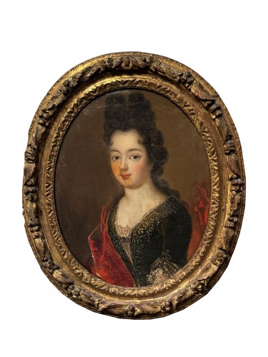 Portrait de jeune princesse, école française du 17e siècle