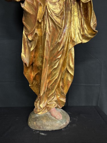 Saint Joseph et Jésus Christ, XVIIe siècle - Sculpture Style 