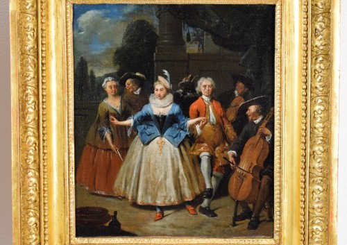 Antiquités - Jan Baptist Lambrechts, banquet et scène de danse