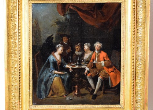 Antiquités - Jan Baptist Lambrechts, banquet et scène de danse